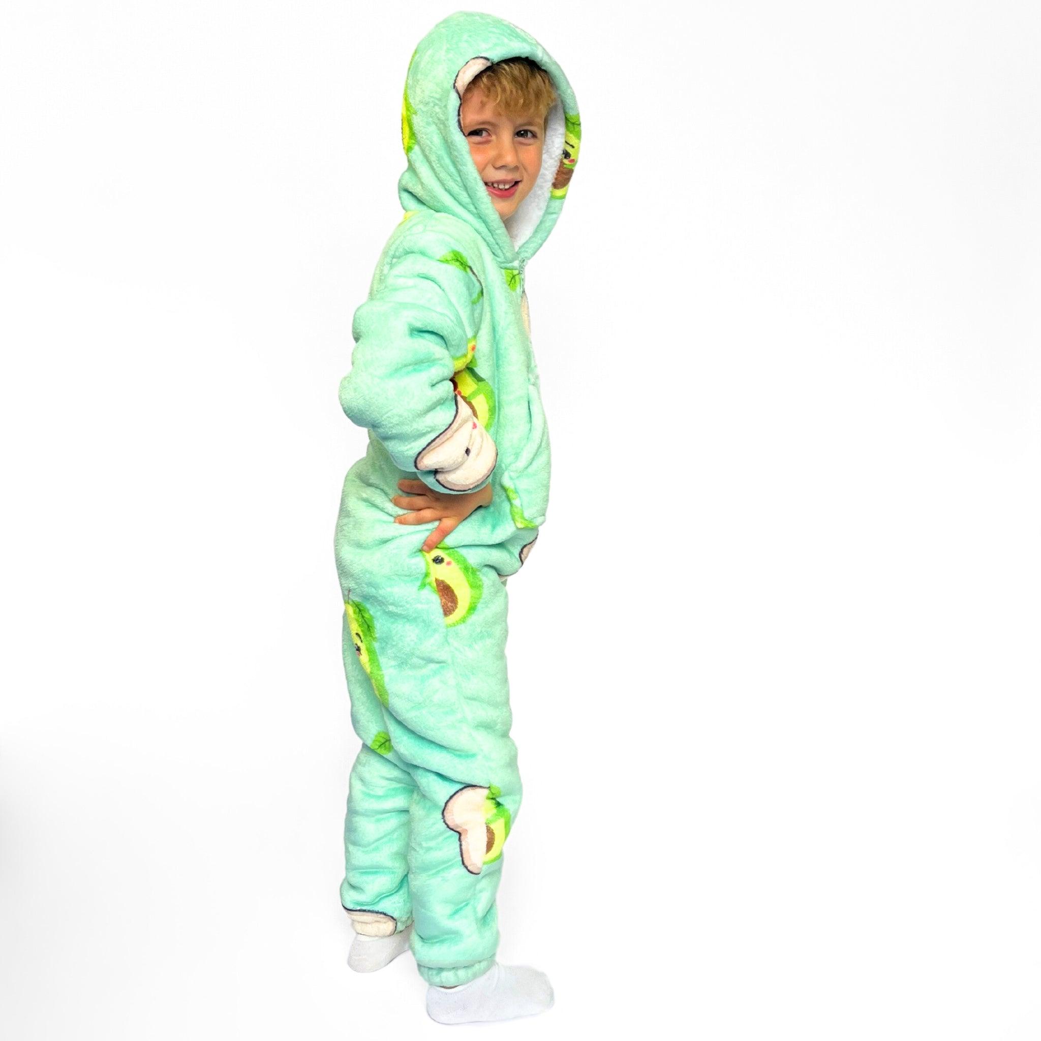 White fluffy hot sale onesie child