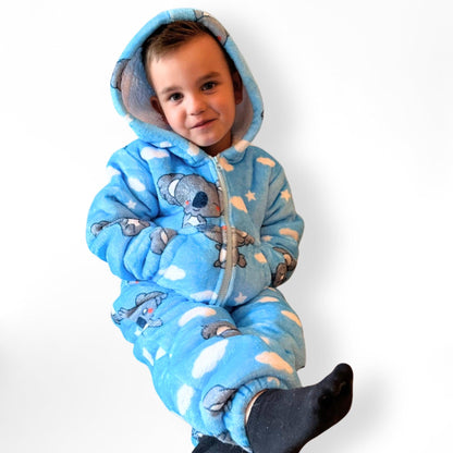 Childrens Fleece Onesie For Kids Koala  Seated