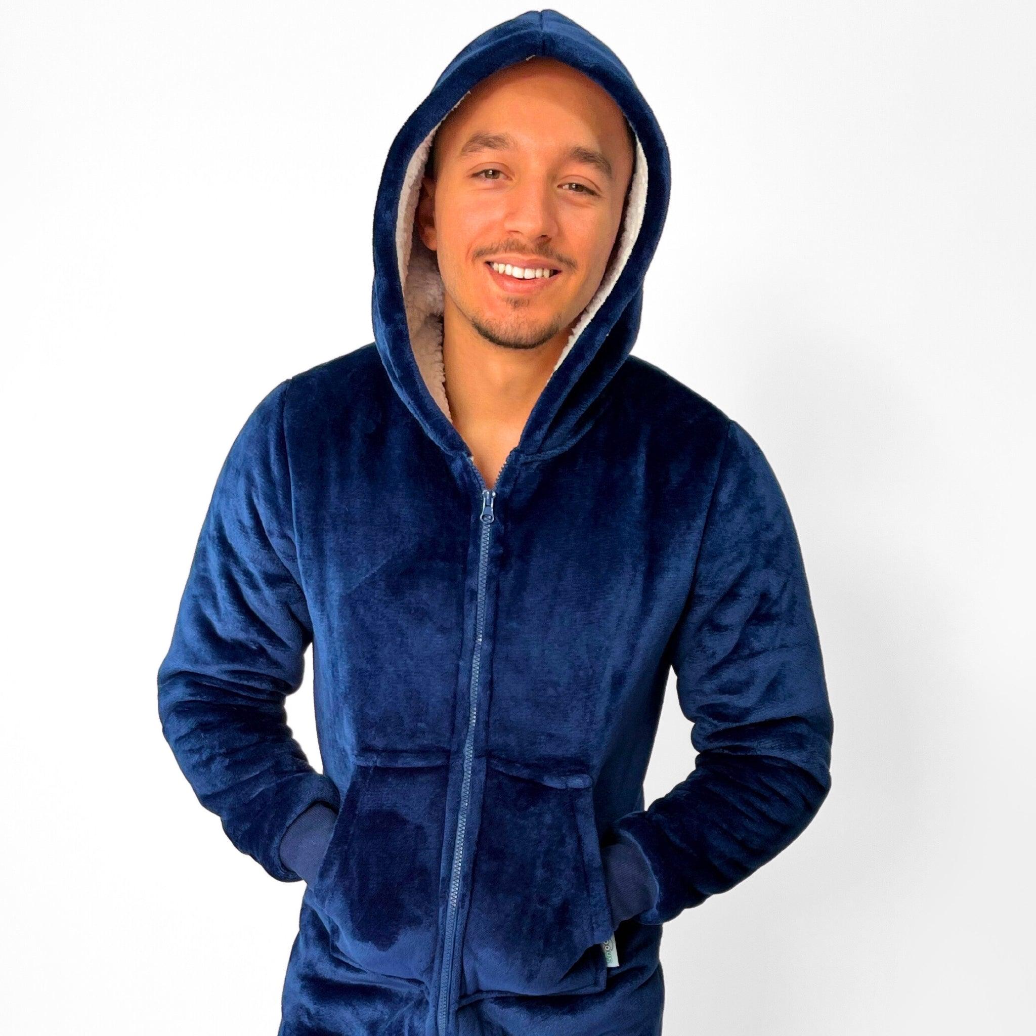 Adult Navy Blue Onesie The Snoozy